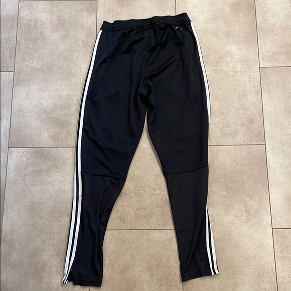 Adidas Black and White Joggers with Signature Stripes - Picture 3 of 3